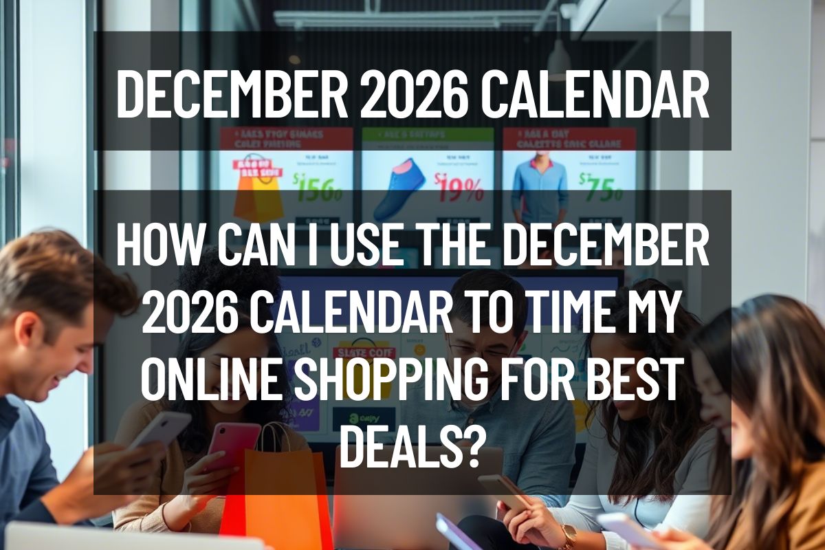 How Can I Use the December 2026 Calendar to Time My Online Shopping for Best Deals?